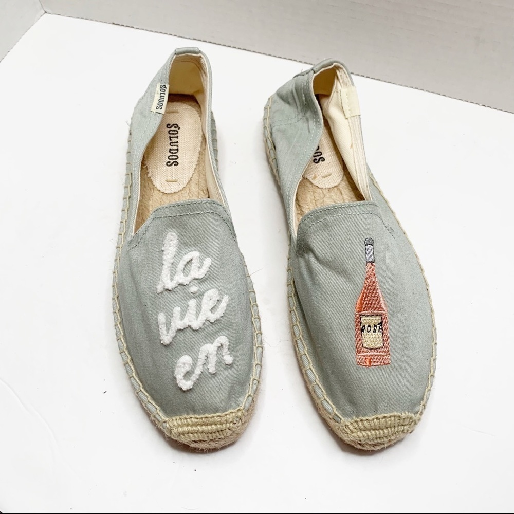 Soludos La Vie En Rose Platform Espadrille Size 7.5
